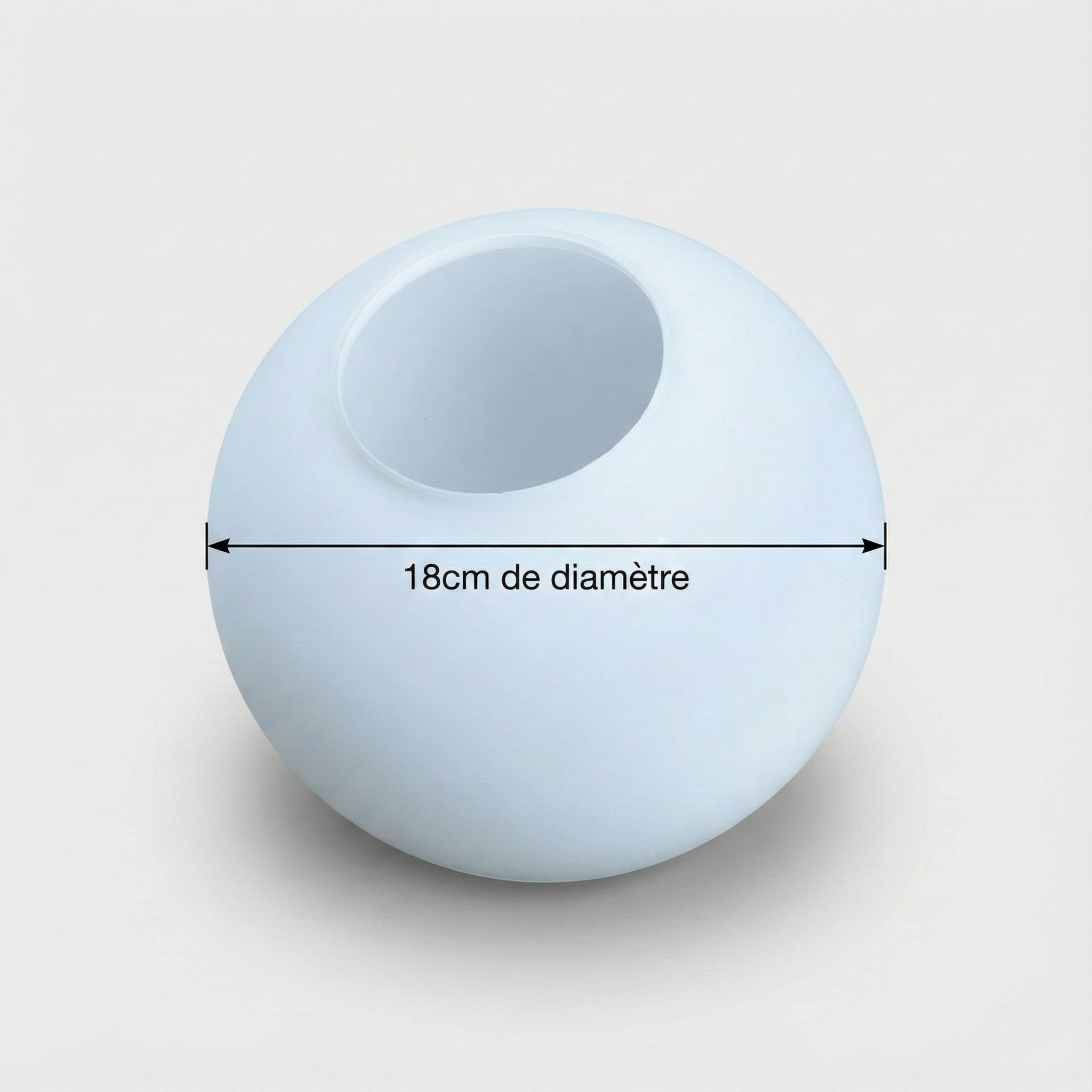 Abat-jour sphère en verre pour suspension
