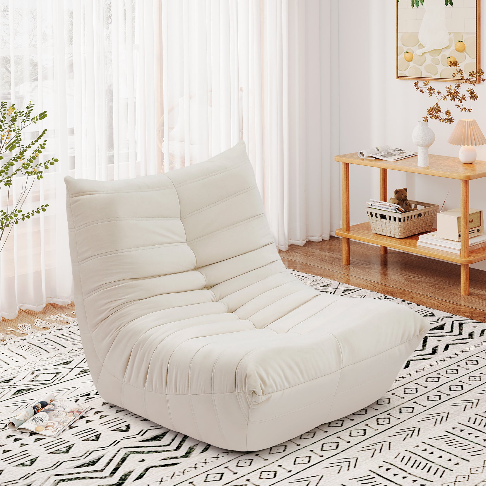 Fauteuil Sol en Suède Confortable