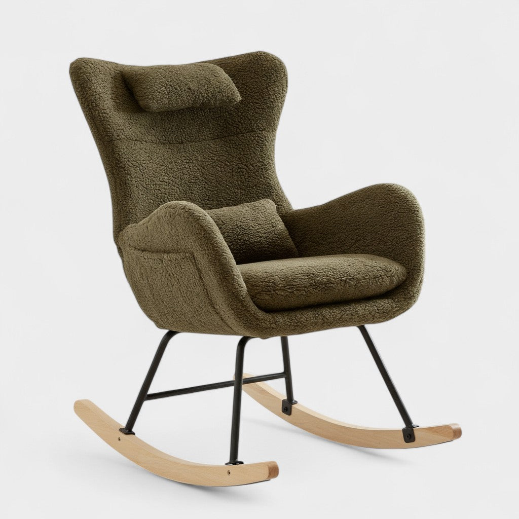 Versatile Lounge Chair, Rocking Chair, Relaxing Rocking Chair – Perfect for Garden, Living Room, Patio, and Balcony – Modern and Sleek Design