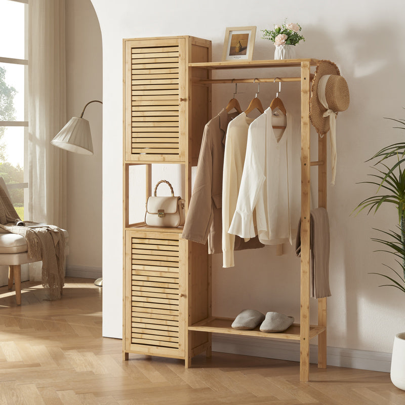 Penderie Bambou Oldsum 164x99x29 cm