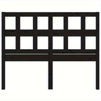 Tête de lit Noir 165, 5x4x100 cm Bois massif de pin