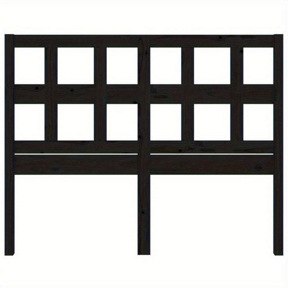 Tête de lit Noir 165, 5x4x100 cm Bois massif de pin