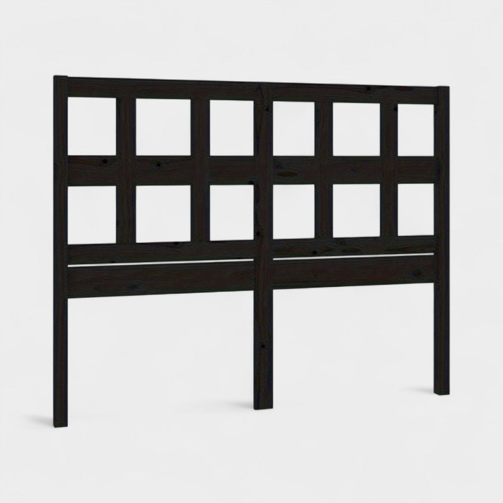 Tête de lit Noir 165, 5x4x100 cm Bois massif de pin