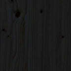 Tête de lit Noir 165, 5x4x100 cm Bois massif de pin