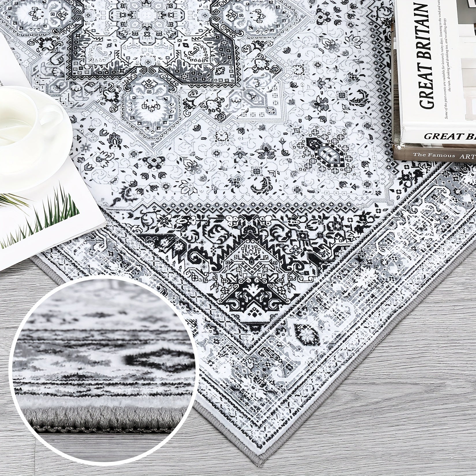 Tapis Oriental Gris