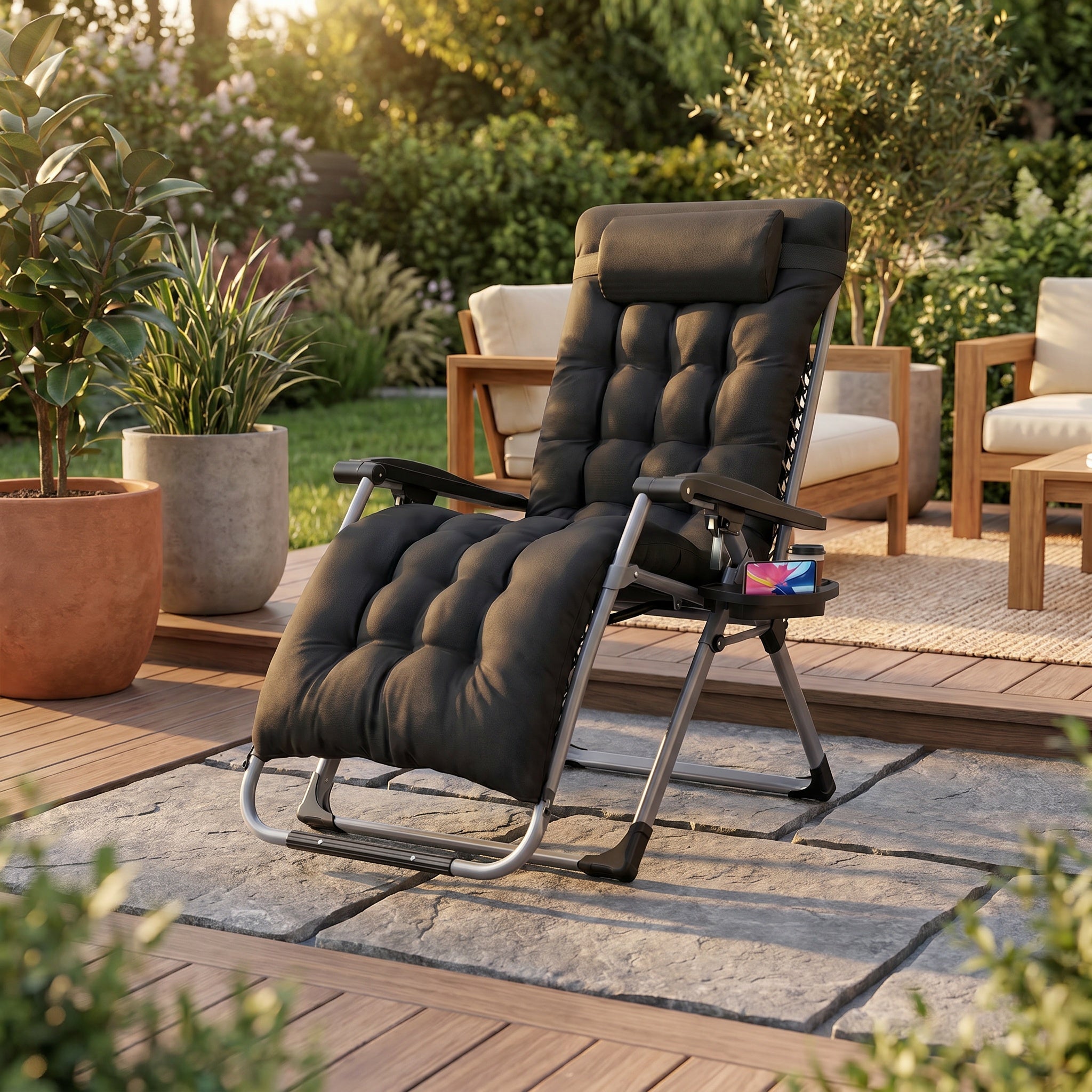 Chaise longue relax polyvalente