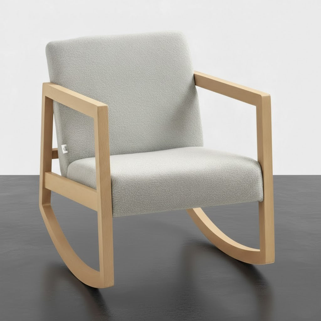 Fauteuil à bascule design cosy pour intérieur