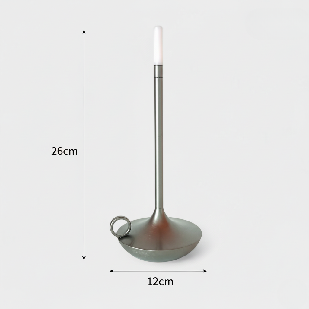 Lampe de table LED candle design dorée