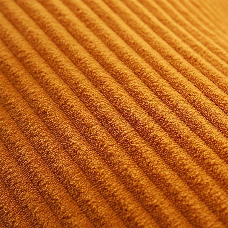 Tête de lit triangulaire en velours côtelé avec coussin intégré