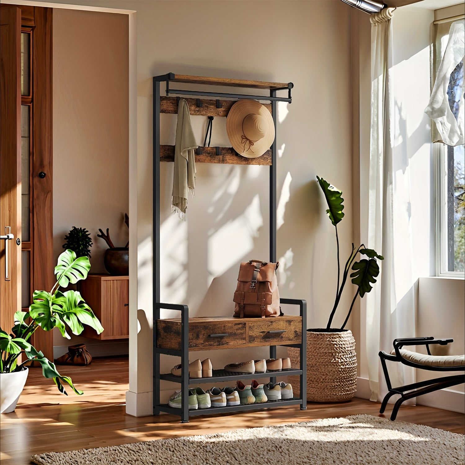 Portemanteau Banc avec Rangement