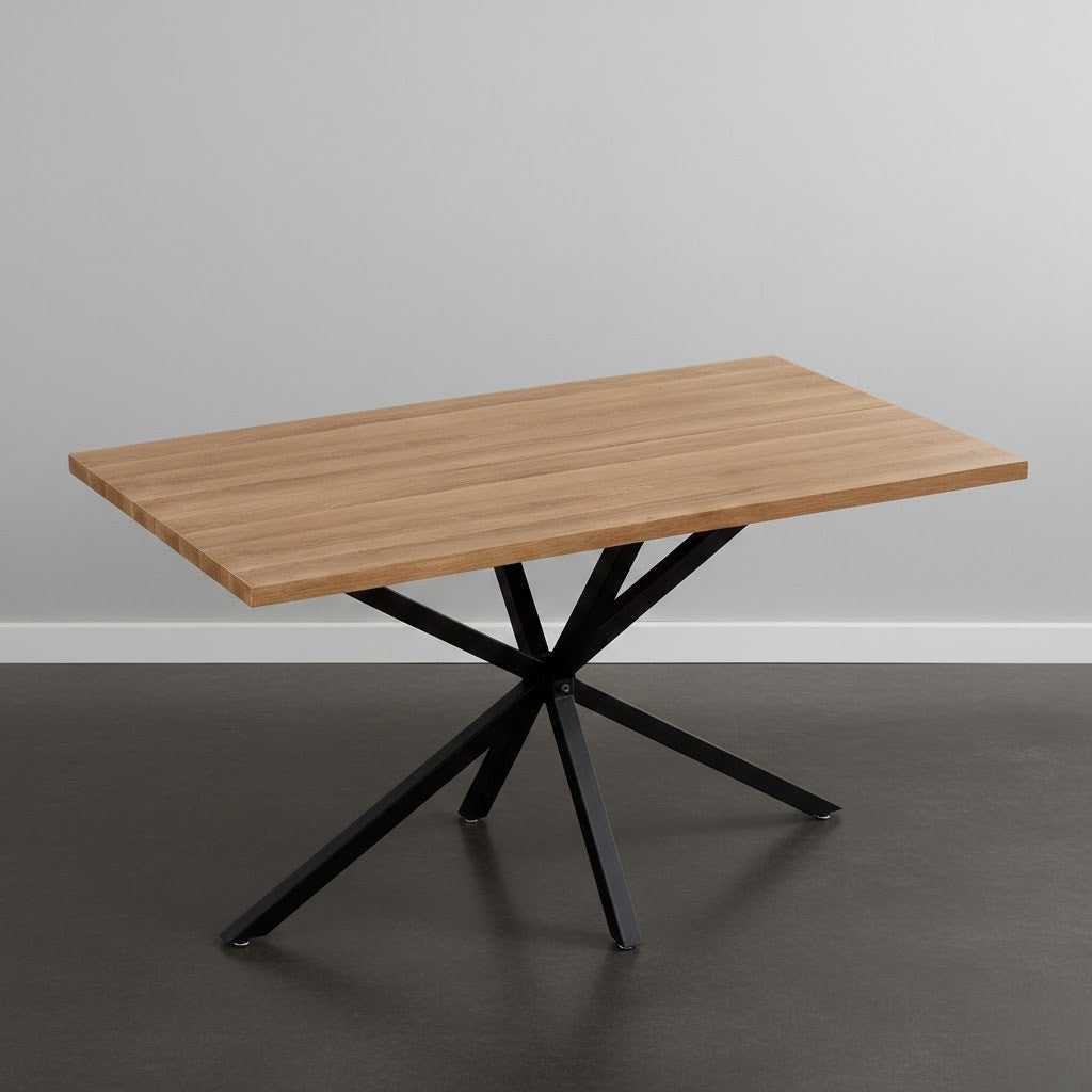 Table rectangulaire Design bois et métal