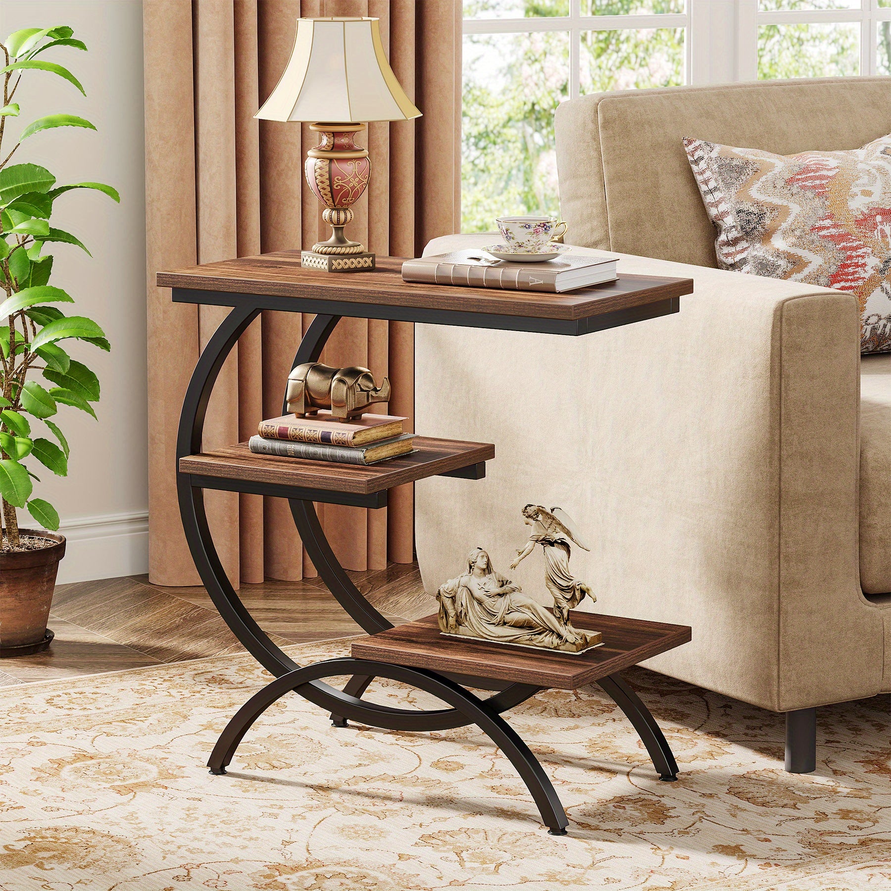Table d’Appoint en Bois Forme C