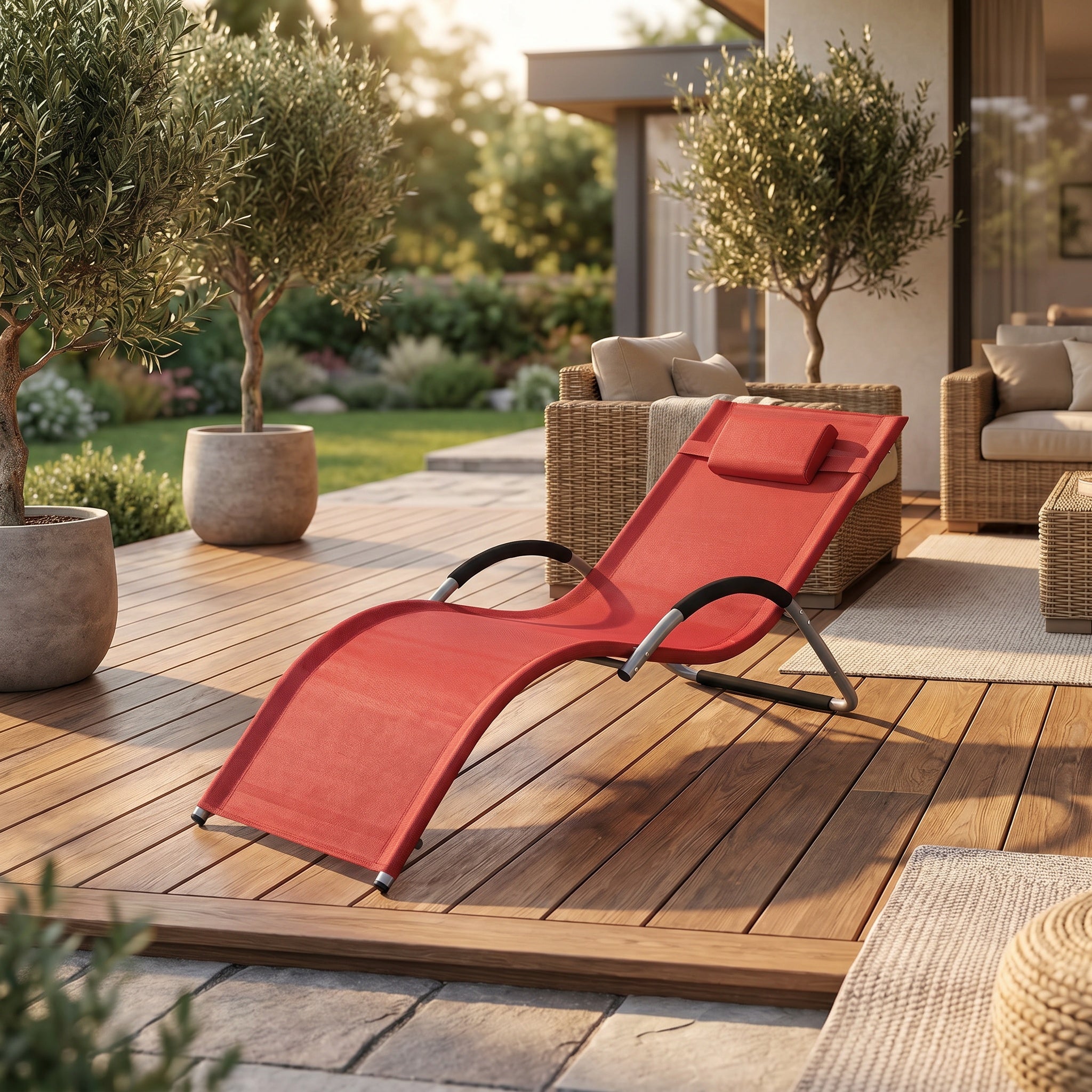 Transat ergonomique avec coussin