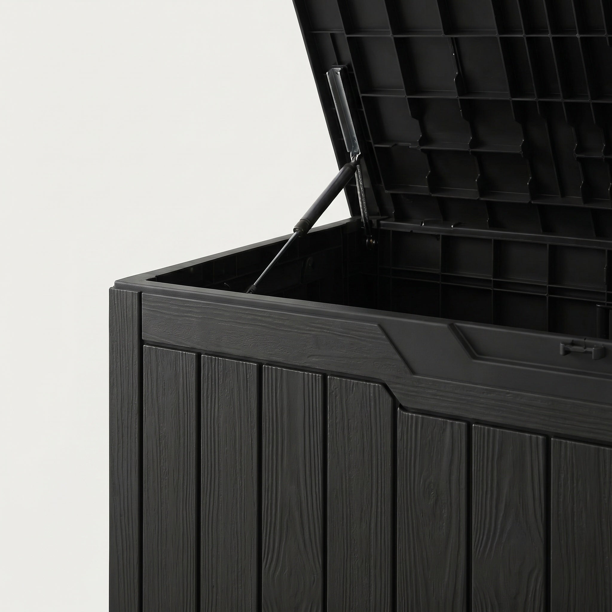 Coffre de rangement noir extérieur