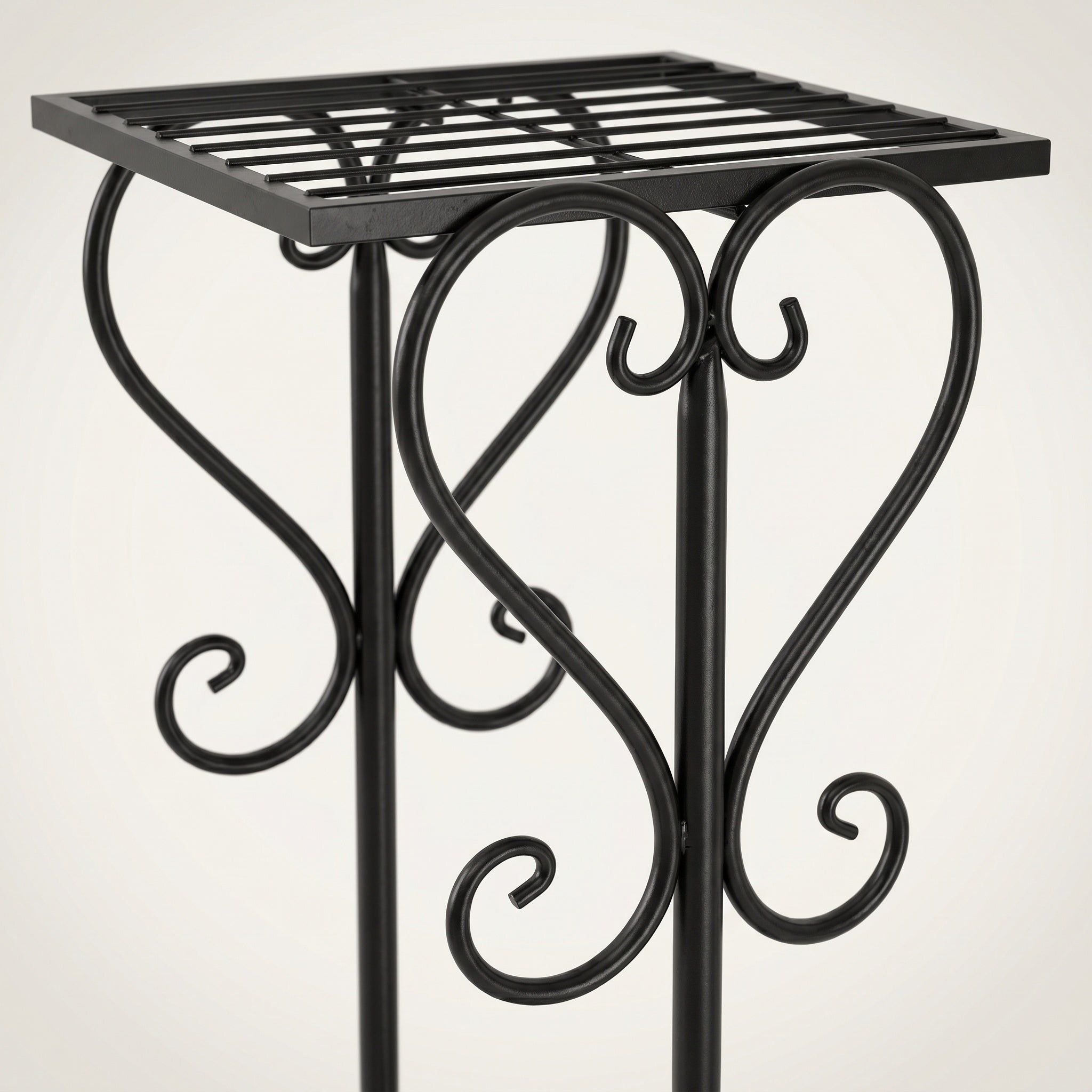 Étagère pour plantes en métal style rétro