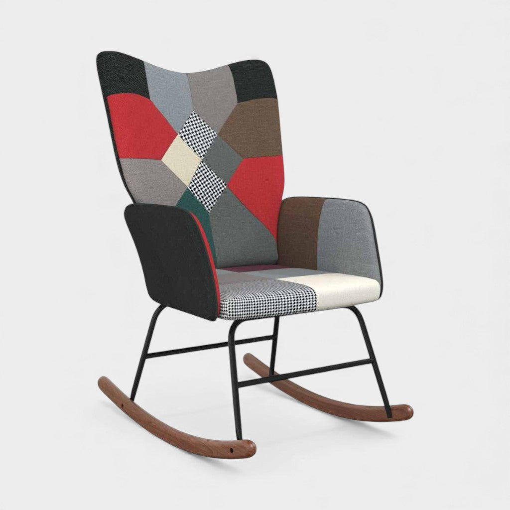 Fauteuil à Bascule à Carreaux