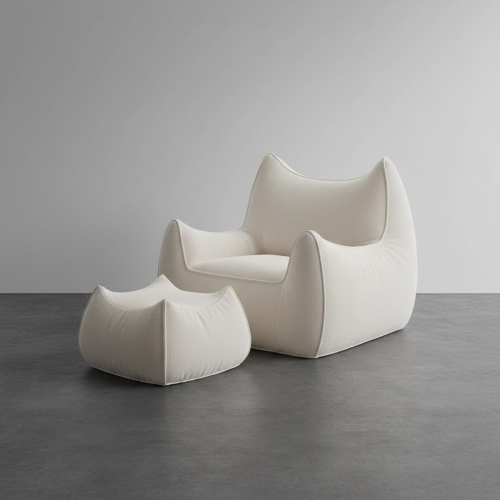Fauteuil Nordic et Pouf Confort