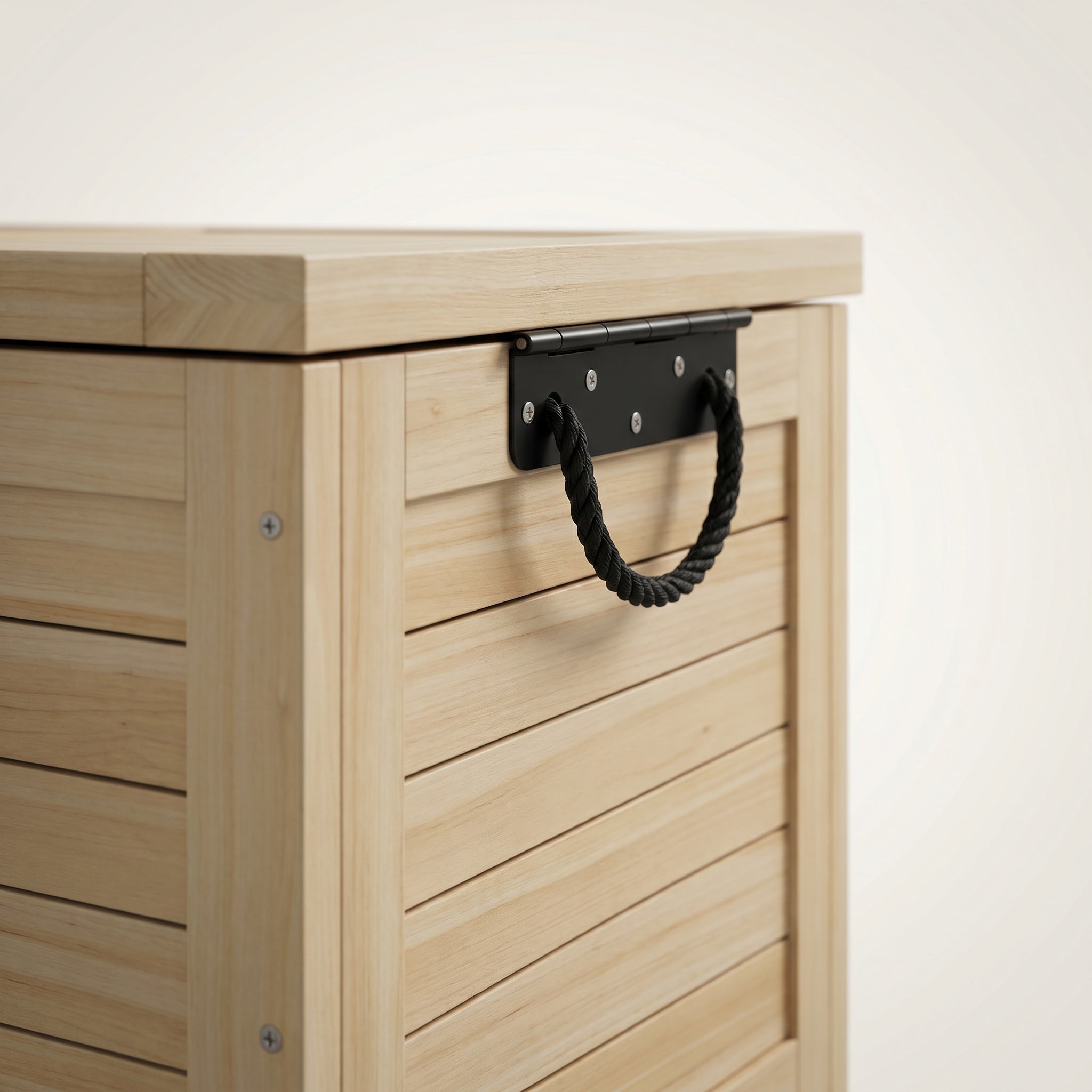 Coffre de rangement en bois de sapin