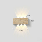 Applique Extérieure Étanche LED Style Wabi-Sabi