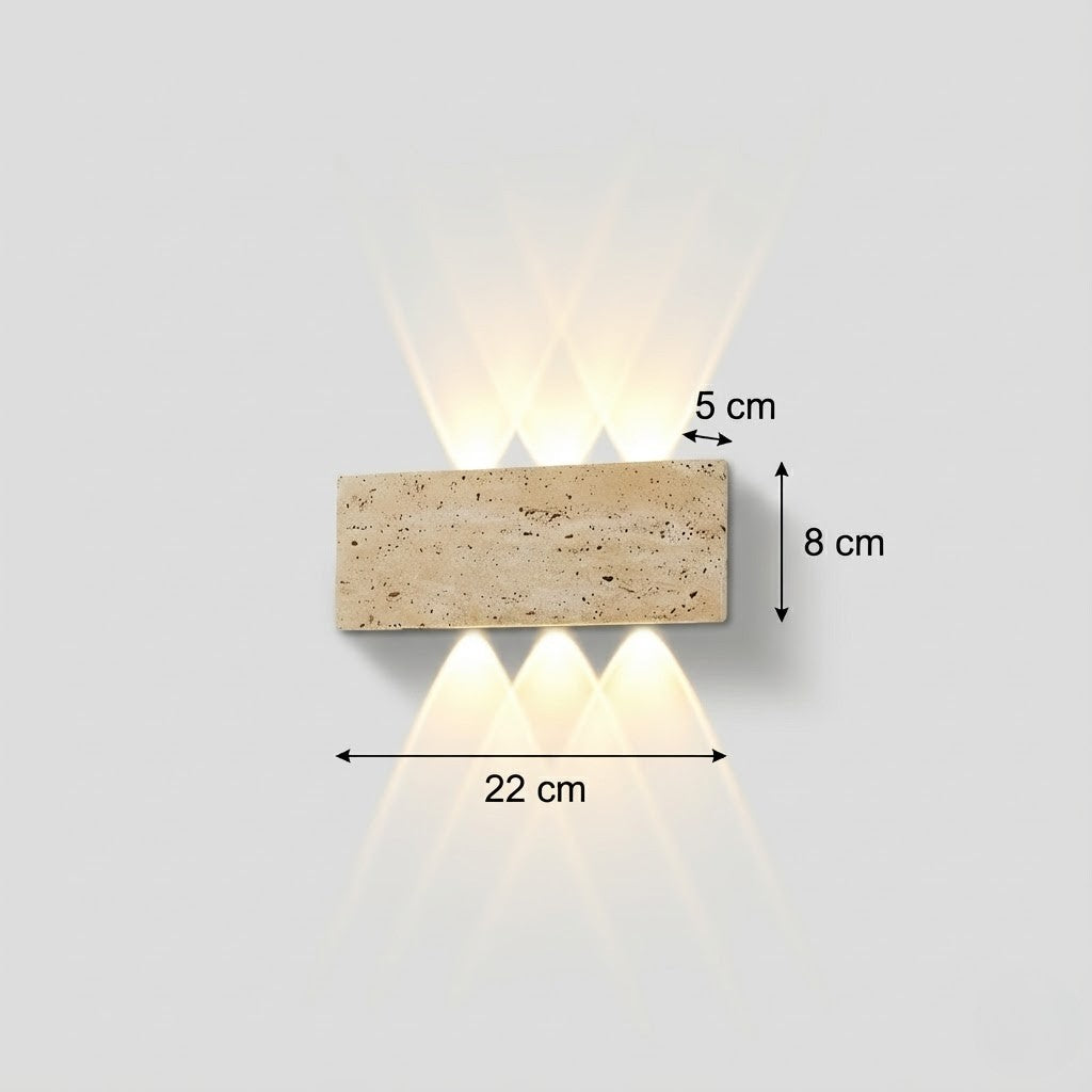 Applique Extérieure Étanche LED Style Wabi-Sabi