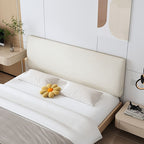 Modern Upholstered Headboard & Wall-Mounted Pillow Cushion with Removable Washable Cover - No Tools Needed, Medium Soft Polyurethane Foam, Multi-functional Backrest For Bed, Sofa, Machine Washable, Durable & Comfortable, Bed