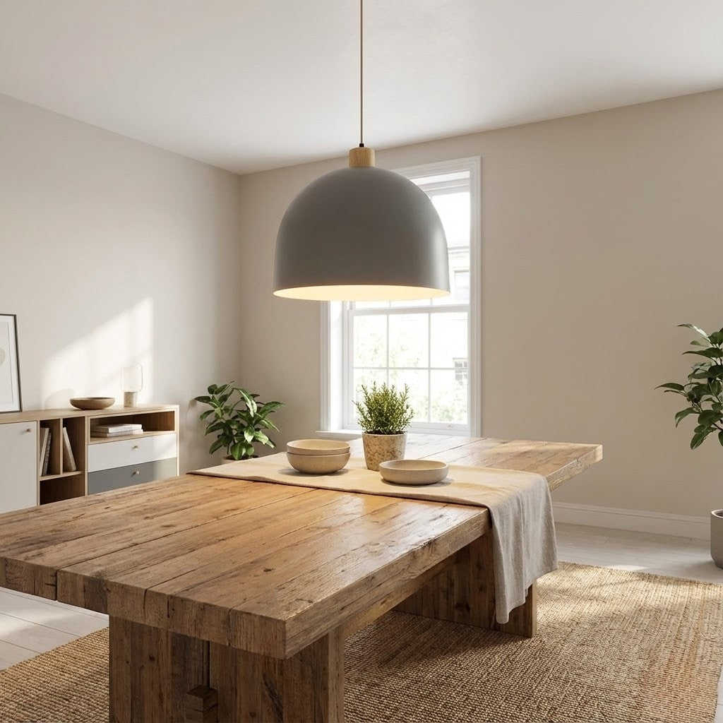 Douille E27 en bois naturel pour suspension