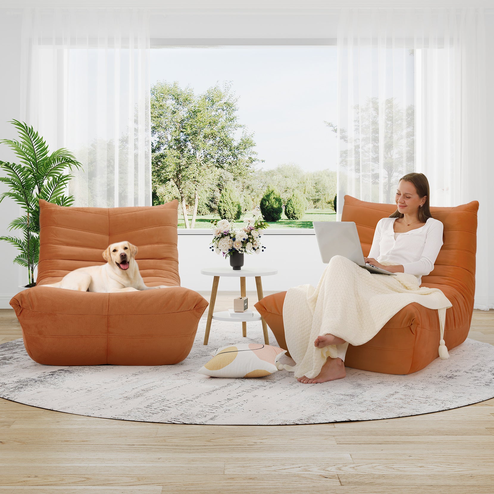 Fauteuil Sol en Suède Confortable
