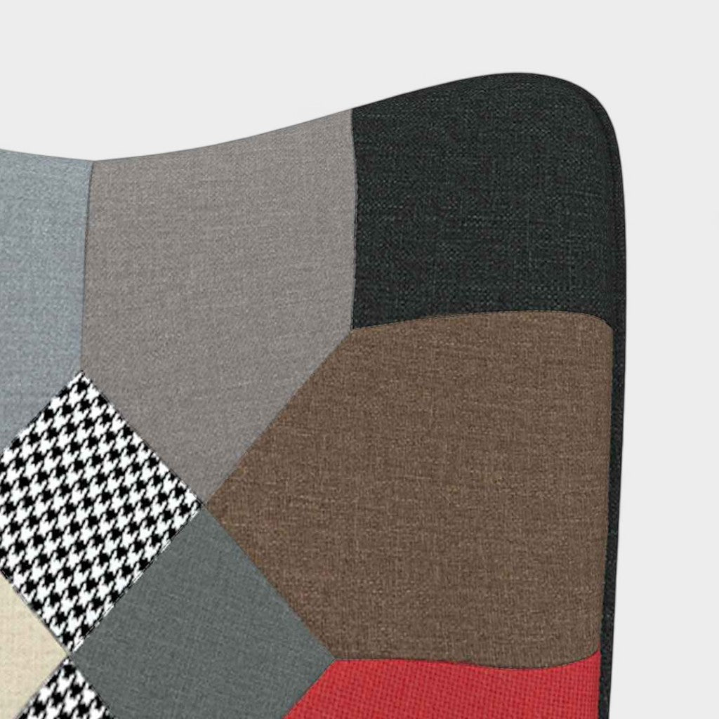 Patchwork Fabric Rocking Chair