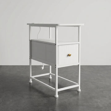 Meuble d’appoint industriel en bois et métal