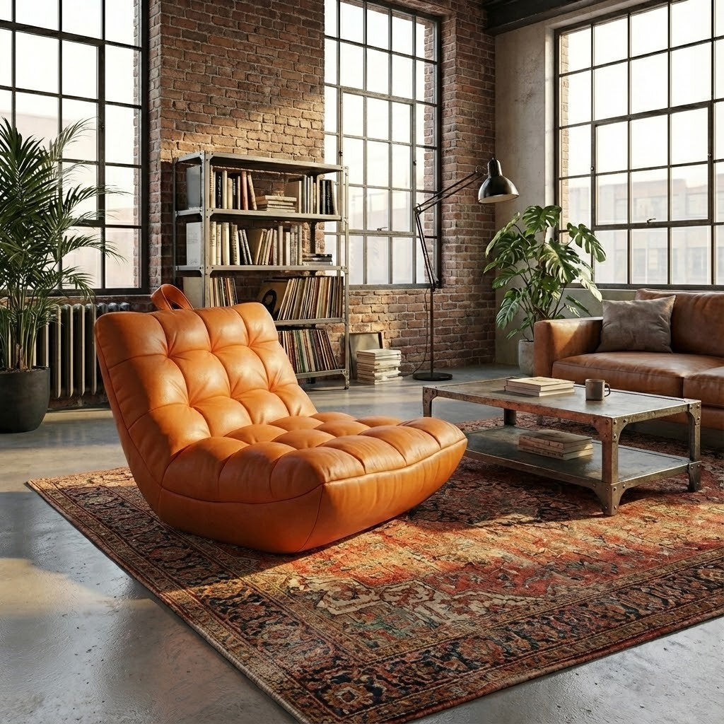 Fauteuil Relax Cuir matelassé