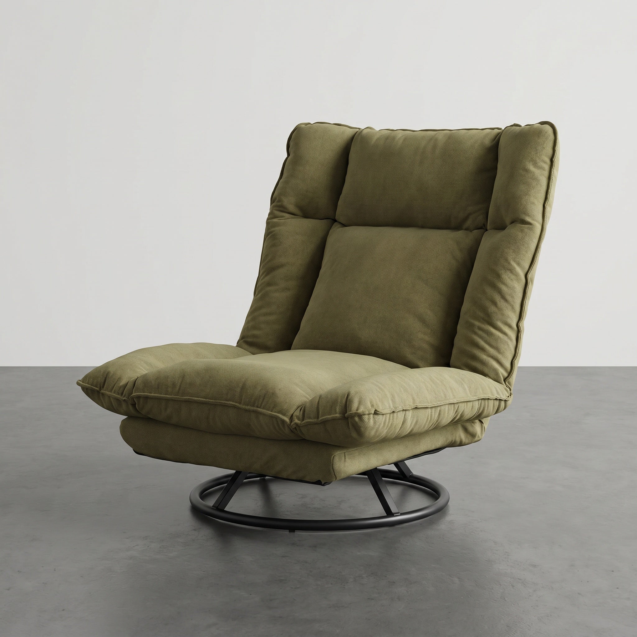 Chaise longue relax extérieure avec coussins épais