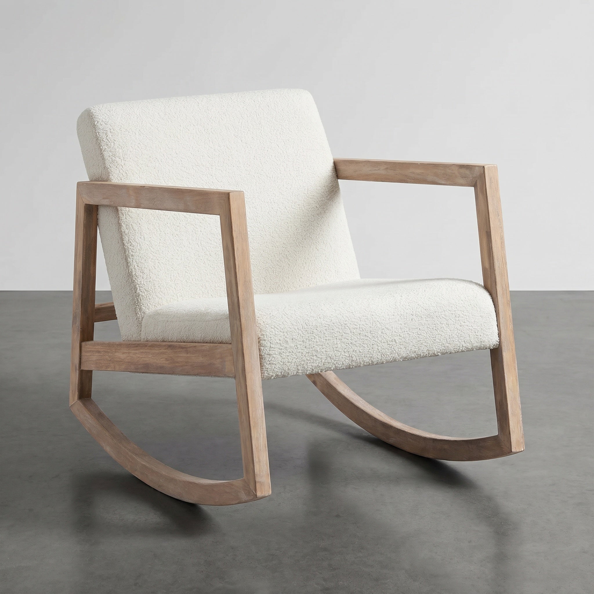 Fauteuil à bascule design cosy pour intérieur