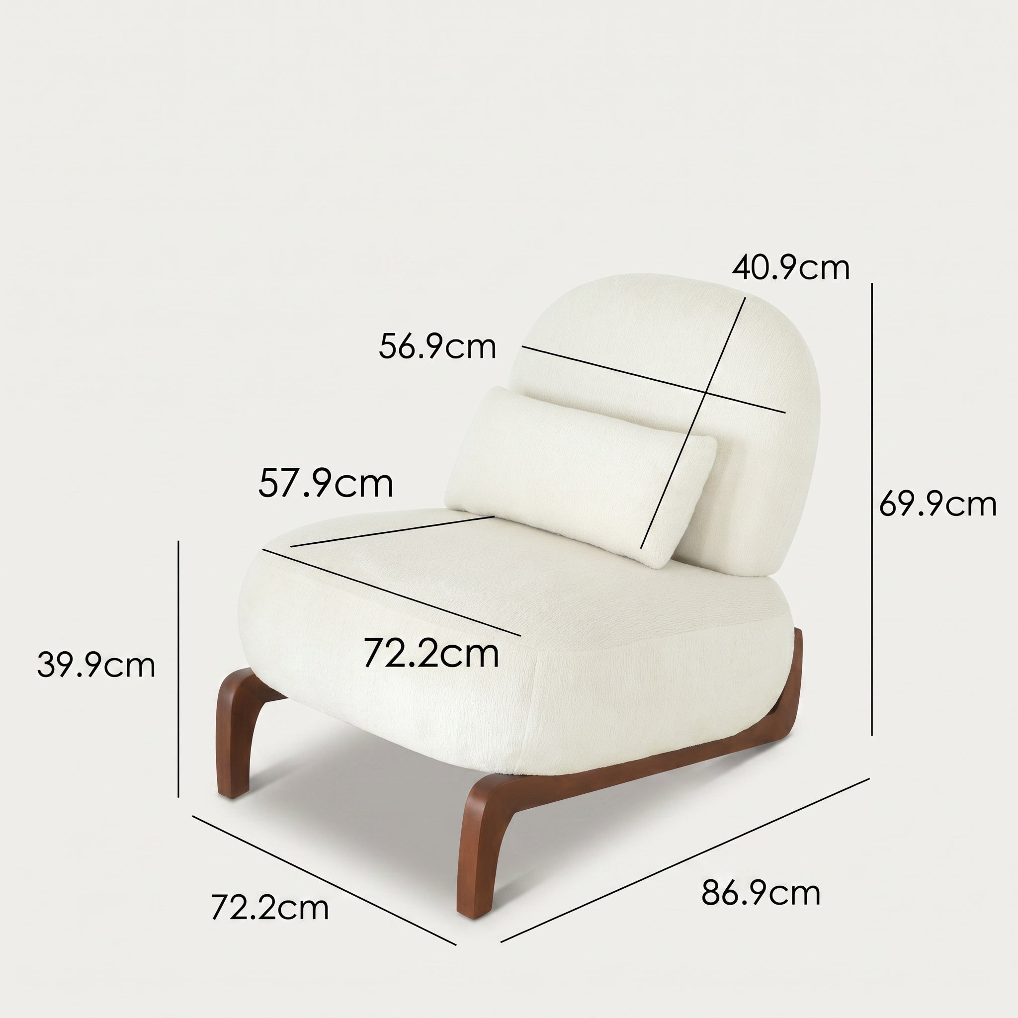 Fauteuil relax incliné avec coussin