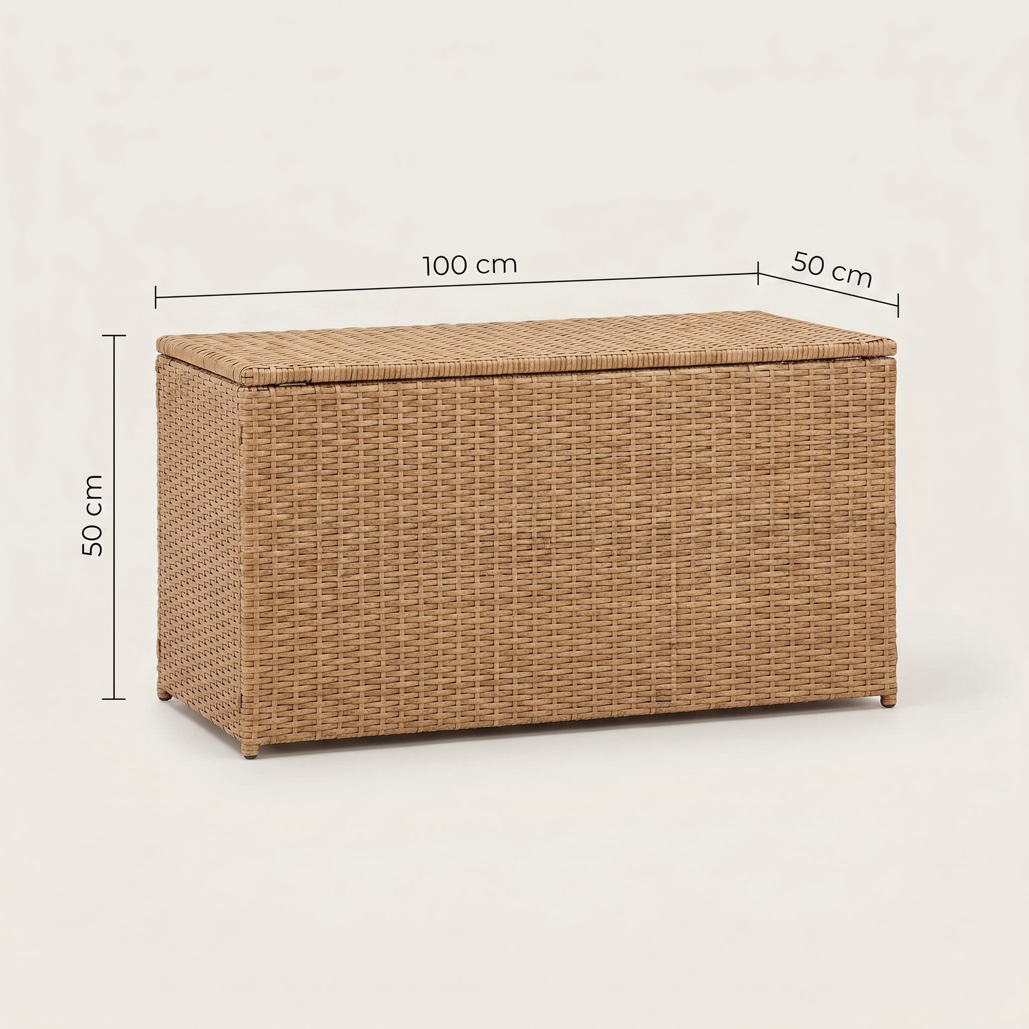Coffre de rangement tressé