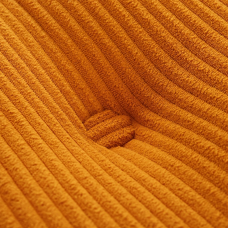 Tête de lit triangulaire en velours côtelé avec coussin intégré