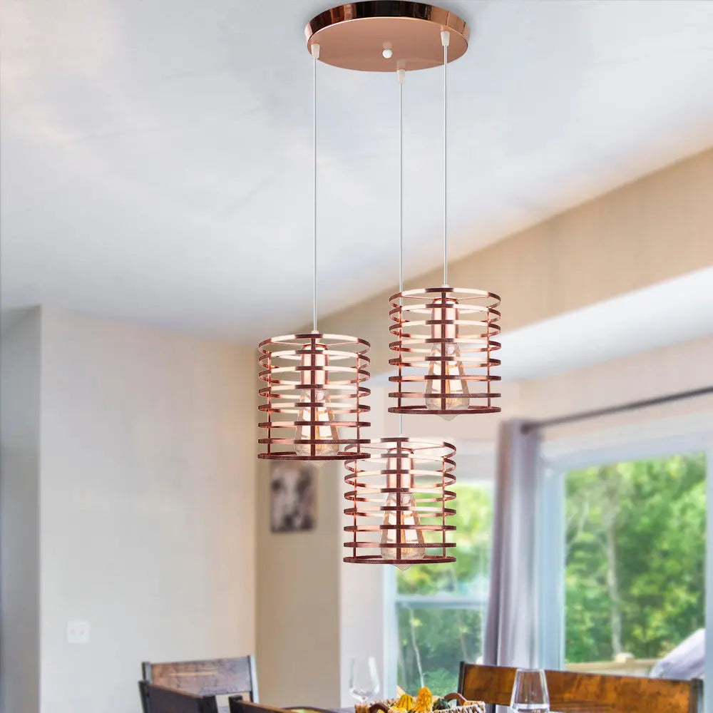 Plafonnier rond 3 trous pour suspension