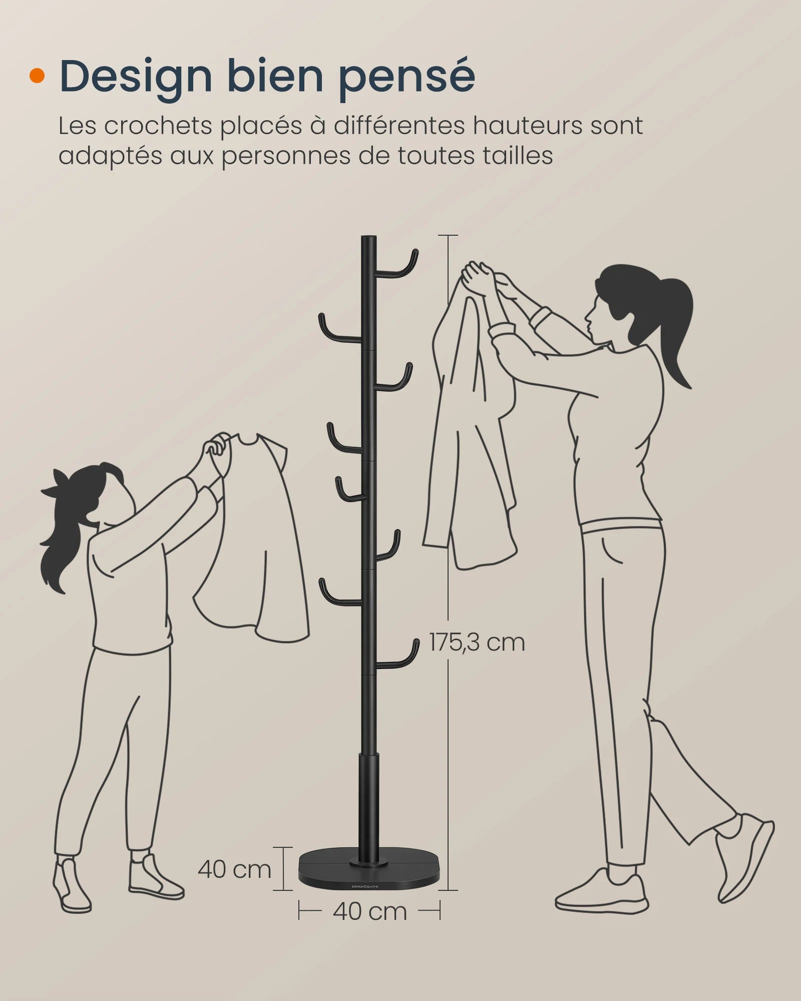 Porte-Manteau sur Pied