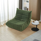 Fauteuil Lazy en Velours Teddy
