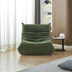 Fauteuil Lazy en Velours Teddy