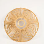 Abat-jour artisanal en corde pour salon et cuisine