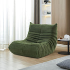 Fauteuil Lazy en Velours Teddy