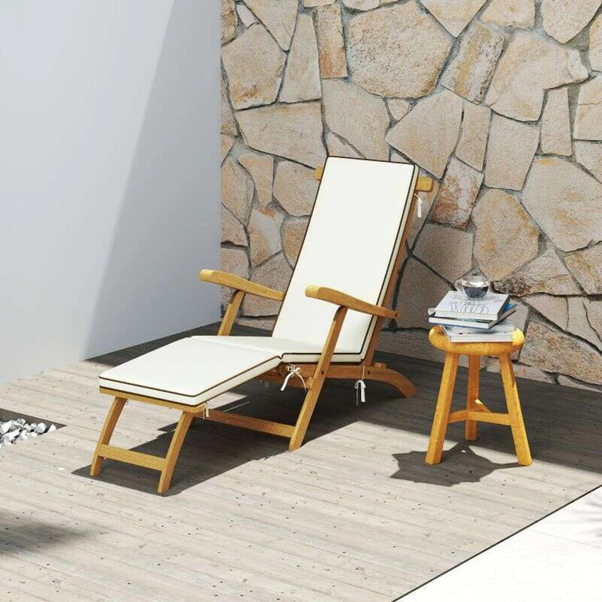 Transat inclinable avec coussin