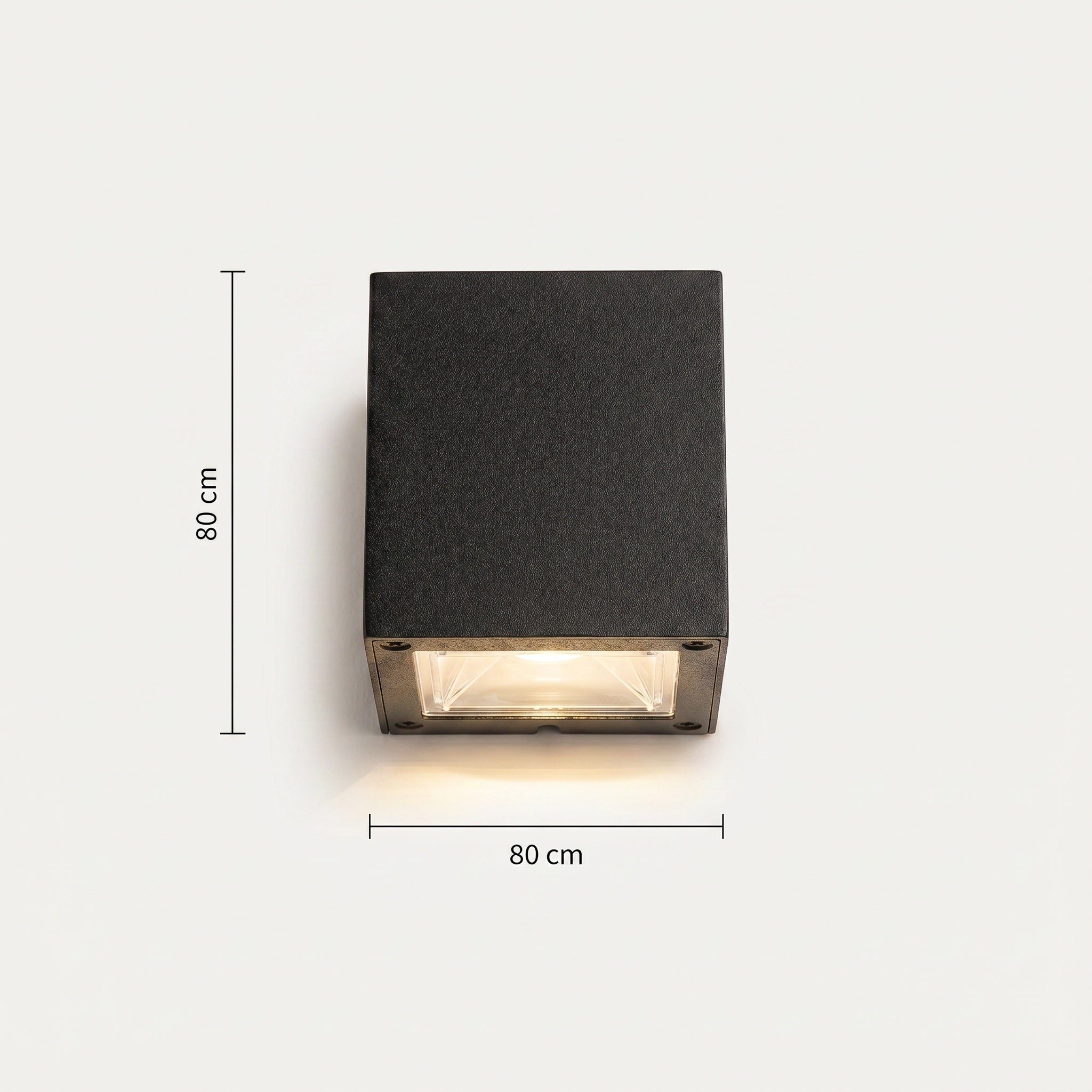 Applique murale extérieure LED moderne noire