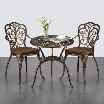 Salon de jardin 2 chaises et table