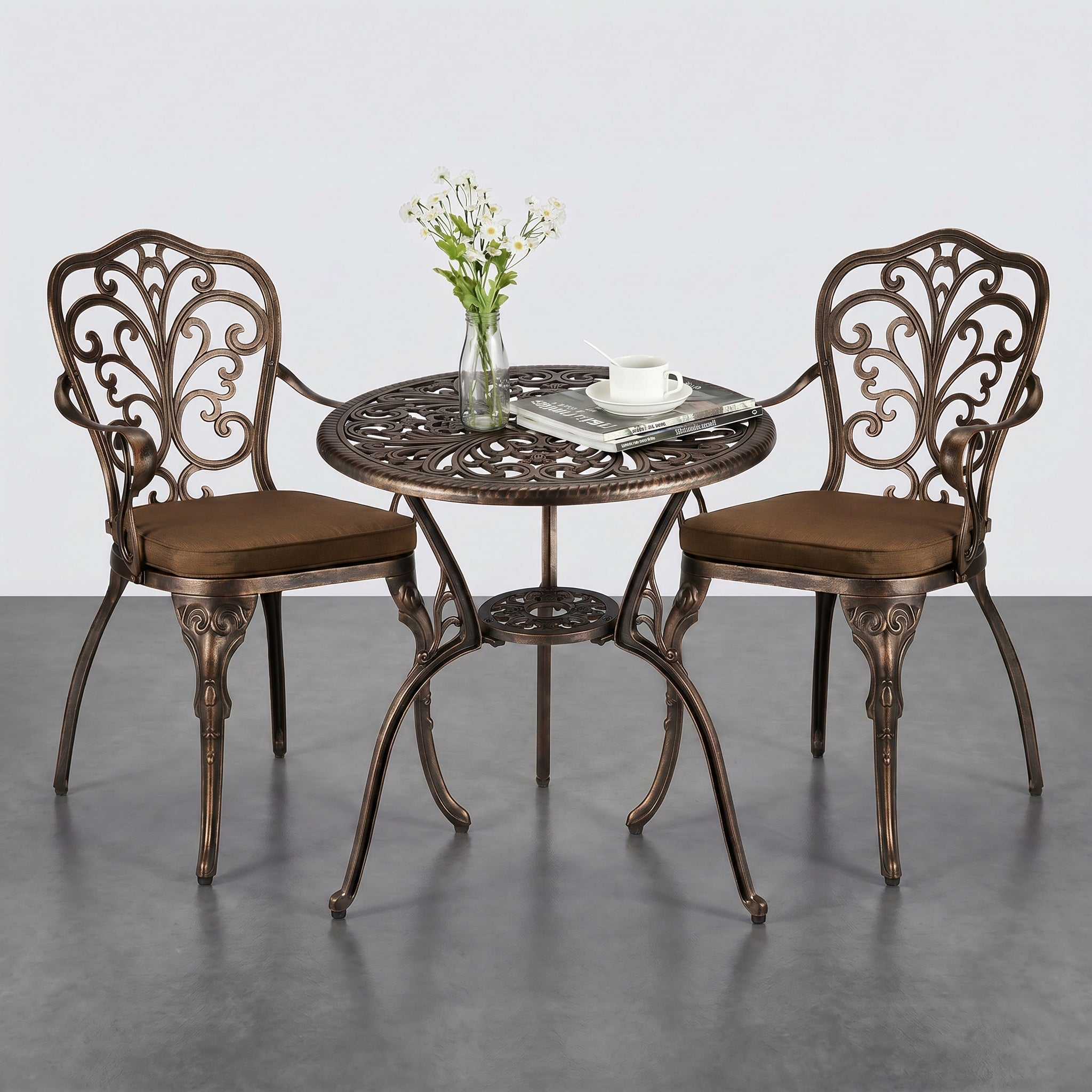 Salon de jardin 2 chaises et table