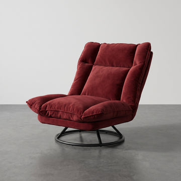 Chaise longue relax extérieure avec coussins épais