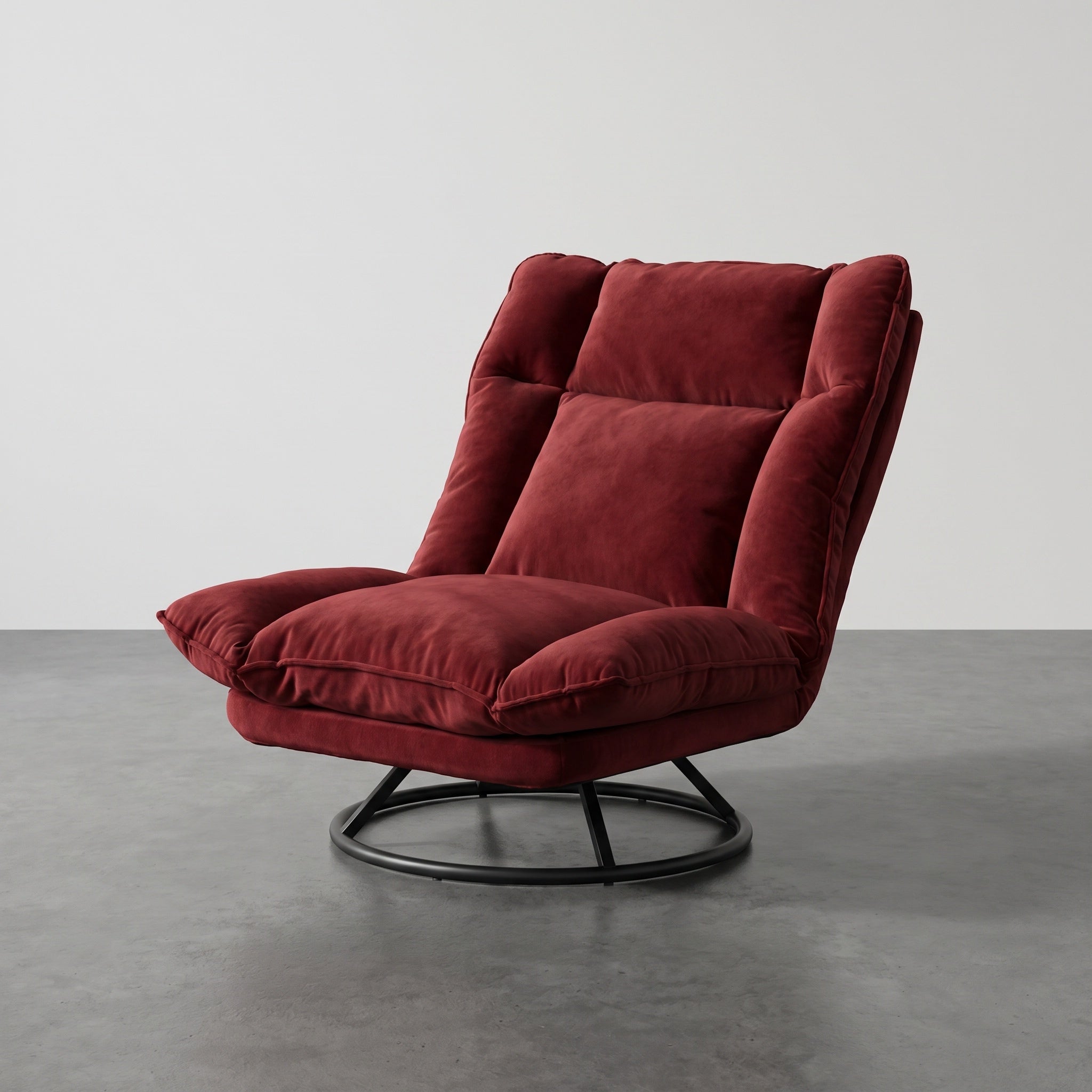 Chaise longue relax extérieure avec coussins épais