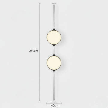 Lampadaire déco avec boule lumineuse