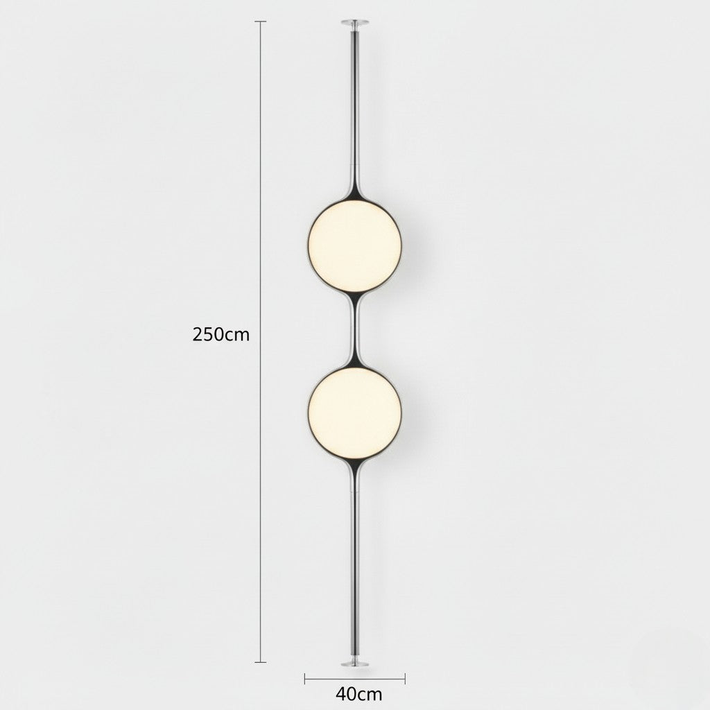 Lampadaire déco avec boule lumineuse