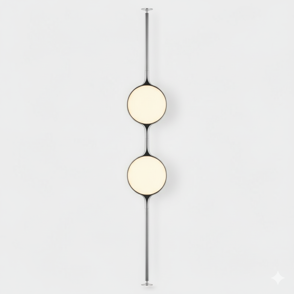 Lampadaire déco avec boule lumineuse